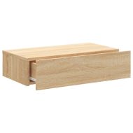 ТВ шкаф с LED осветление, дъб сонома, 60x35x15,5 см