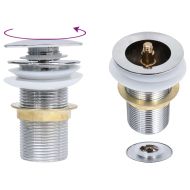 Сифон клик-клак без преливник, хром, 6,4x6,4x9,1 см