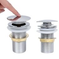 Сифон клик-клак без преливник, хром, 6,4x6,4x9,1 см