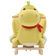 Люлеещо се драконче с облегалка плюш 60x32x53 см зелен лайм