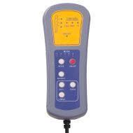 Масажен стол, черен, текстил