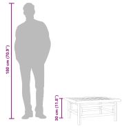 Градинска маса 65x55x30 см бамбук