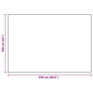 Килим за открито, ARAKIL бяло и черно, 160x230 см, PP