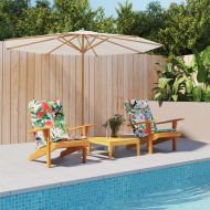 Възглавници за столове Адирондак, 2 бр, шарени, Оксфорд плат