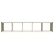 Кашпа, бяла, 200x40x80 см, студеновалцувана стомана