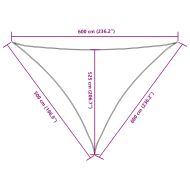 Платно-сенник, Оксфорд плат, триъгълно, 5x6x6 м, таупе