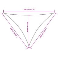 Платно-сенник, Оксфорд текстил, триъгълно, 3x4x4 м, таупе