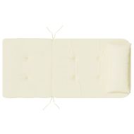 Възглавници за столове Адирондак, 2 бр, кремави, Оксфорд плат