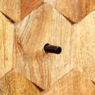 Шкаф за телевизор, мангово дърво масив, 118x35x40 cм