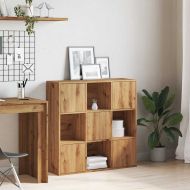 Рафт за книги Artisan Дъб 90x28x90 cm Инженерна дървесина