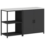 Комплект за кухненско съхранение с рафт с врата 2 pcs Черно