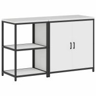 Комплект за кухненско съхранение с рафт с врата 2 pcs Бяло