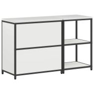 Комплект за кухненско съхранение с рафт с врата 2 pcs Бяло