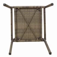 Струпваеми градински столове 4 pcs Сив и кафяв 54 x 56 x 90 см