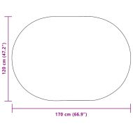 Килим ZIZUR Кафяво 170 x 120 см Полипропилен