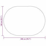 Килим ZIZUR Кафяво 200 x 140 cm Полипропилен