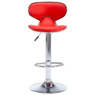 323645 Bar Stools 2 pcs Red Faux Leather