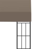 Шатра за стенен монтаж, 6x3 м, таупе, текстил