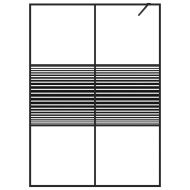 Параван за баня, черен, 140x195 см, прозрачно ESG стъкло