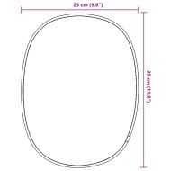 Стенно огледало злато 30x25 см