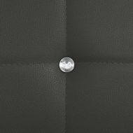 Трапезни столове, 4 бр, сиви, изкуствена кожа