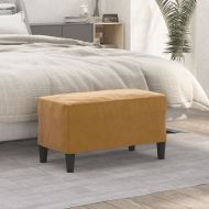 Пейка, кафява, 70x35x41 см, кадифе