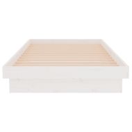 Рамка за легло, бяла, бор масив, 90x190 см, Single