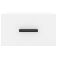 Нощно шкафче за стенен монтаж, бяло, 35x35x20 см