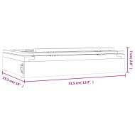 Настолен статив с чекмедже 33,5x25,5x7 см бор масив