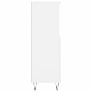 Висок шкаф, бял, 60x36x110 см, инженерно дърво