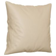 Комплект дивани 3 части с възглавници кремав плат микрофибър