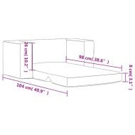 Детско диванче-легло, 2-местно, антрацит, мек плюш