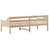 Дневно легло без матрак, 90x200 см, борово дърво масив