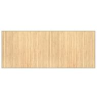 Килим, правоъгълен, светъл натурален, 80x200 см, бамбук