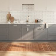 Килим, правоъгълен, натурален, 80x300 см, бамбук