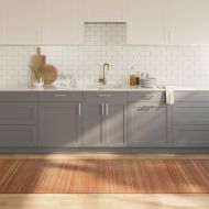 Килим, правоъгълен, натурален, 100x300 см, бамбук