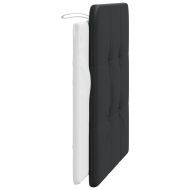 Мека табла за легло Zadar, черна и бяла, 100 см, изкуствена кожа