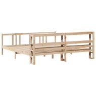Рамка за легло с табла, 180x200 см, борово дърво масив
