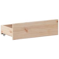 Рамка за легло без матрак с табла 200x200 см борово дърво масив