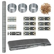 Птичарник/кокошарник, 268x100x190 см, метал