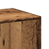 Шкаф органайзер, старо дърво, 40x41x174,5 см, инженерно дърво