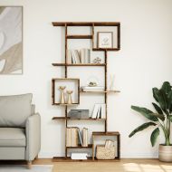 Библиотека, старо дърво, 92x29x188 см, инженерно дърво