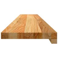 Прозоречни первази, 2 бр, светлокафяви, 110x20x2 см, дъб масив