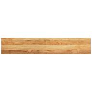 Прозоречни первази, 2 бр, светлокафяви, 110x20x2 см, дъб масив