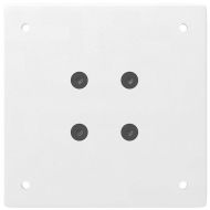 Крака за конзолна маса, 4 бр., бели, 72-74 см, стомана