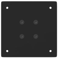 Крака за бар маса, 4 бр., черни, 100-102 см, стомана