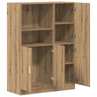 Комплект кухненски шкафове 2 части дъб артизан инженерно дърво