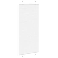 Плисирана щора Бяла 85x200 cm Ширина на плата 84,4 cm Полиестер