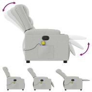 Масажен стол за лежанка Cloud Grey Fabric