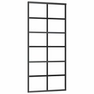 Плъзгаща се врата с обков 90x205 см ESG стъкло и алуминий